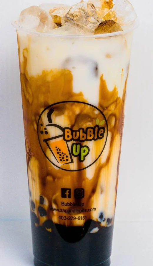 Brown Sugar Boba bubble tea from BubbleUp at Sagana Foods, Filipino restaurant in Calgary, AB