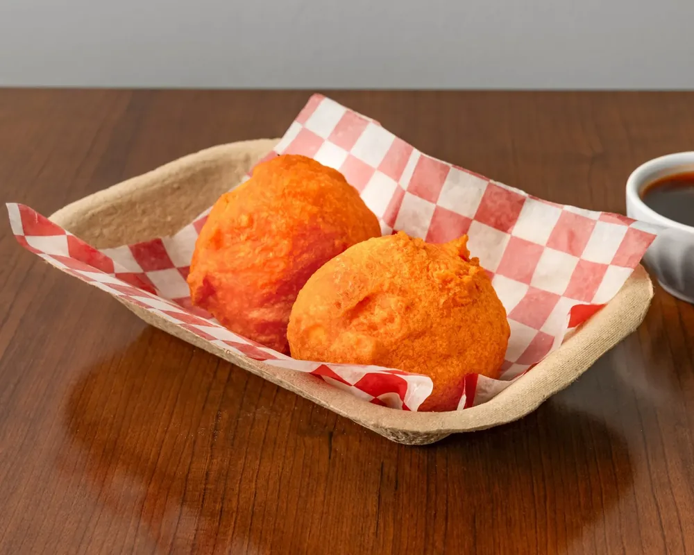 Tokneneng, battered and fried eggs, Filipino street food at Sagana Foods in Calgary, AB