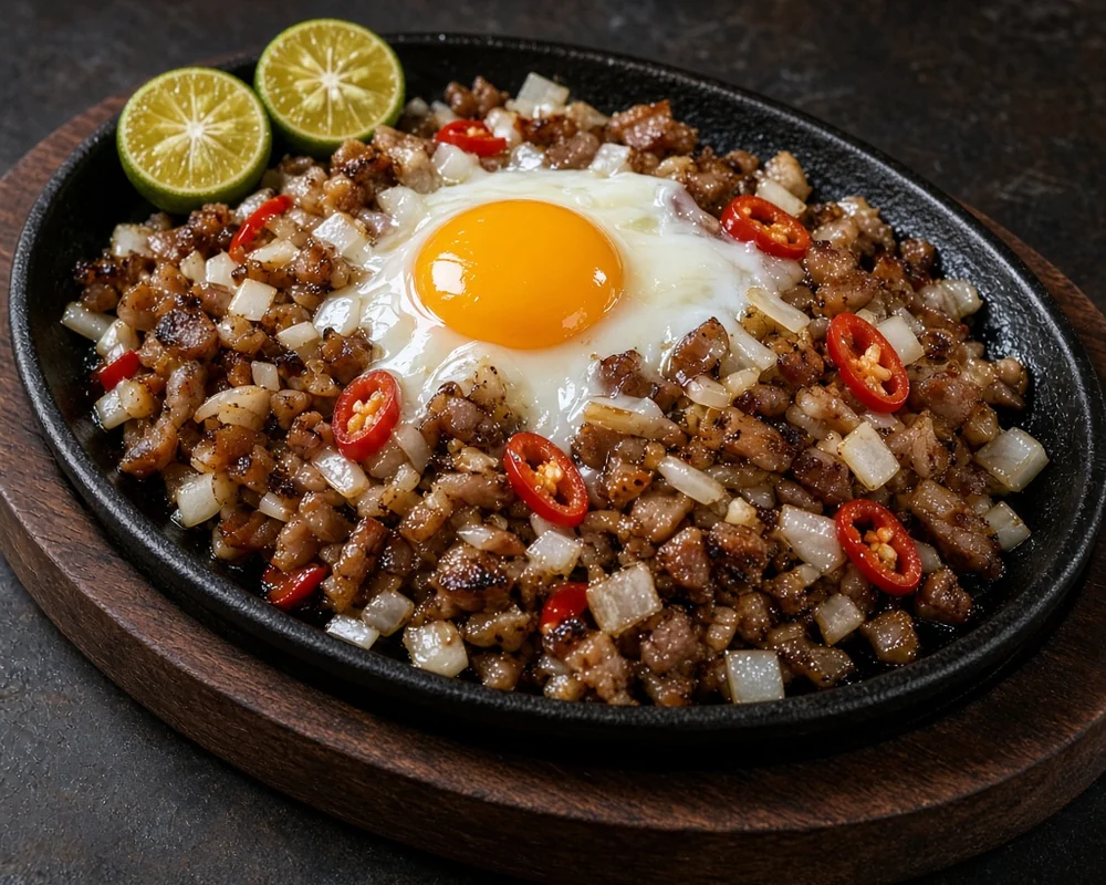 Sizzling Pork Sisig at Sagana Foods, Filipino restaurant in Calgary, AB